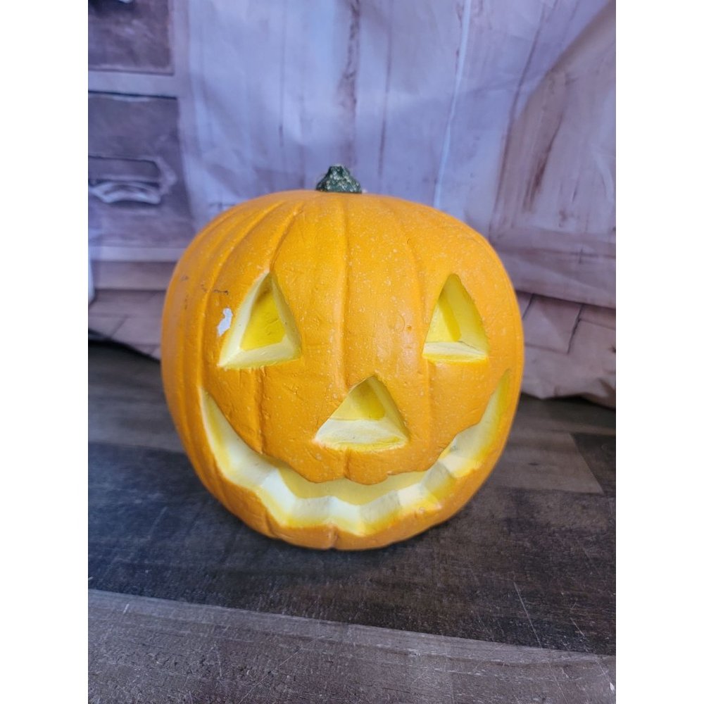 Halloween styrofoam jack-o'-lantern pumpkin Decor figure